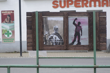 "Wir / die Anderen", Plakataktion im tschechischem Javornik und Umgebung, paralell zur gleichnamigen Ausstellung in der Georgshalle / Tančírna, Javornik